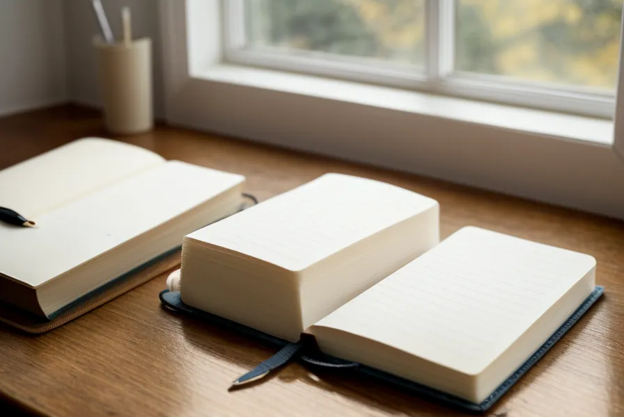 Main écrivant dans un carnet de rêves sur une table de nuit